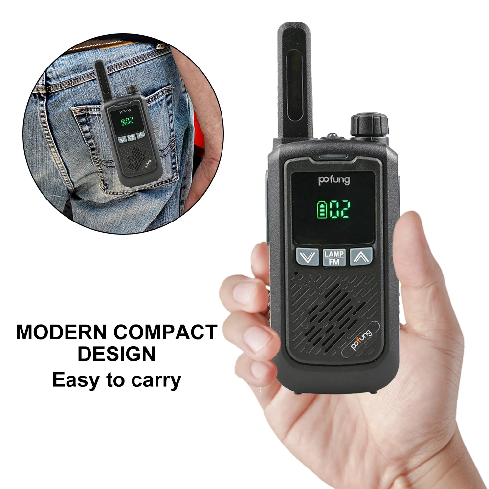 F17 2 шт Мини иди и болтай Walkie Talkie “иди 22CH Портативный Карманный приемопередатчик