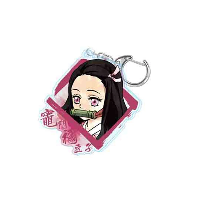 Аниме демон убийца: Kimetsu no Yaiba акриловый брелок для ключей Косплей Аниме Подарки
