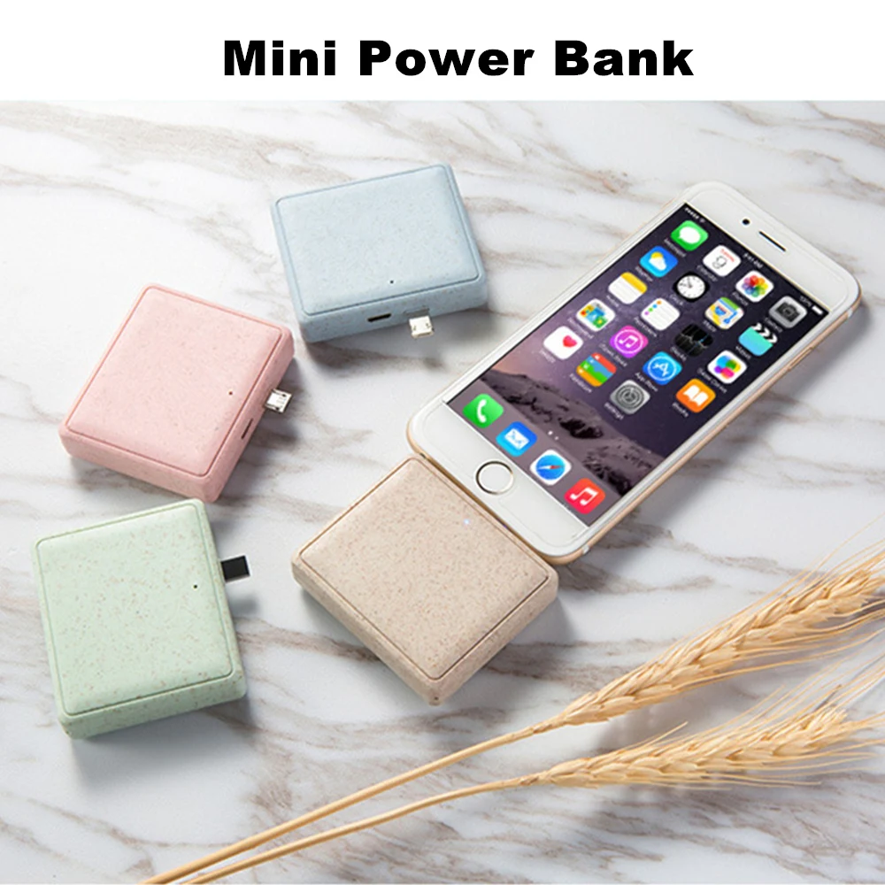 Портативный дорожный мини блок питания для iPhone Android зарядное устройство телефона