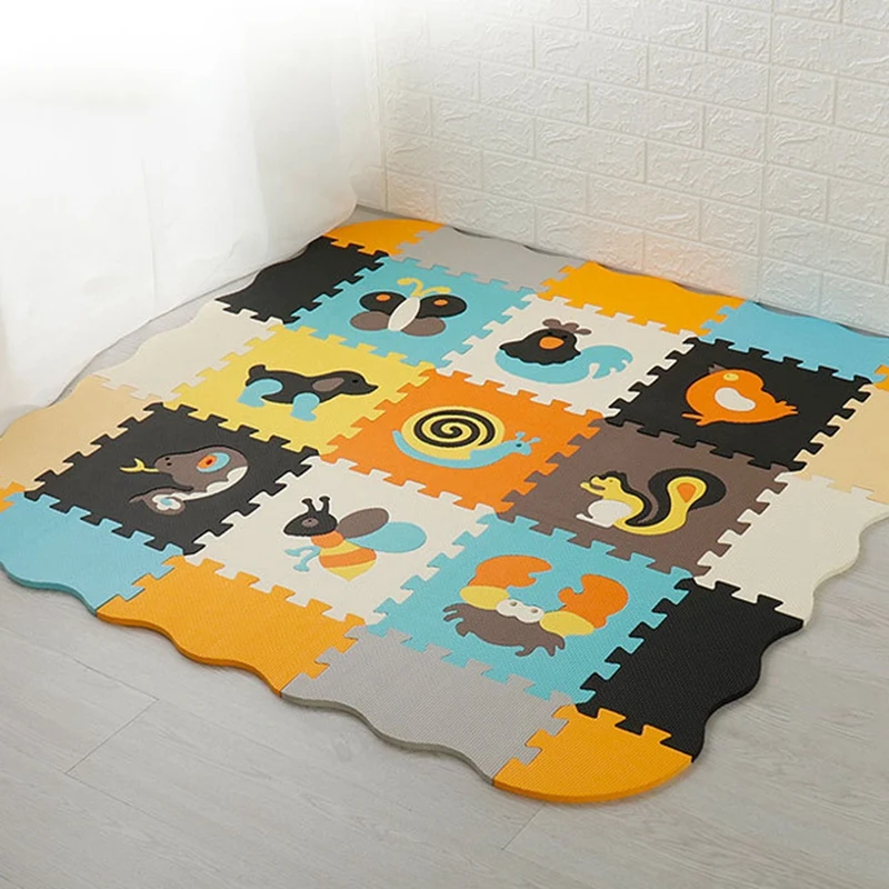 

EVA Play Mat with Fence Baby Puzzle Floor Mats Carpet Pads for Kids Baby Crawling Exercises Cushion BABY Room Decoration