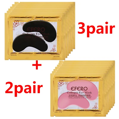 5pair 10 шт. = 5 пар, Отбеливающая увлажняющая маска для глаз, подушечка для глаз, против отечности, укрепляющая, удаляет темные круги, тонкие линии, черная маска для глаз, маски для лица - Цвет: 5pair