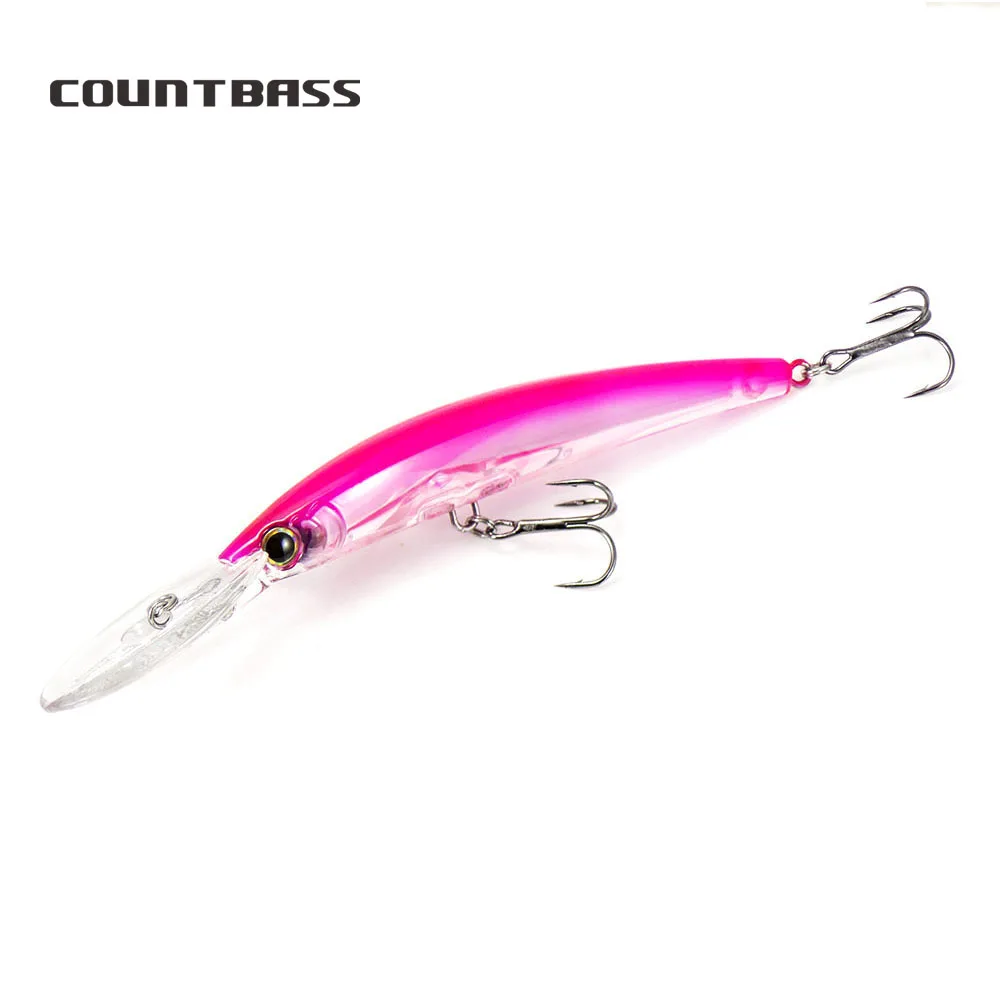 COUNTBASS Deep Diver Minnow Angler's Fishing Lures 130mm 24.5g Floating, Diving Depth 4m Trolling Bait Leurre HardBaits
