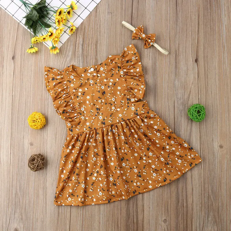 Одежда для малышей сестра цветочный боди комбинезон вечерние платья летние