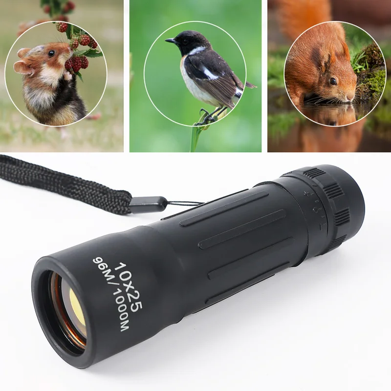 

10x25 HD 10X Monokulare Mini Tragbare Teleskop Wasserdichte Fernglas Optische Jagd Reisen Camping Angeln Wandern 40DC23