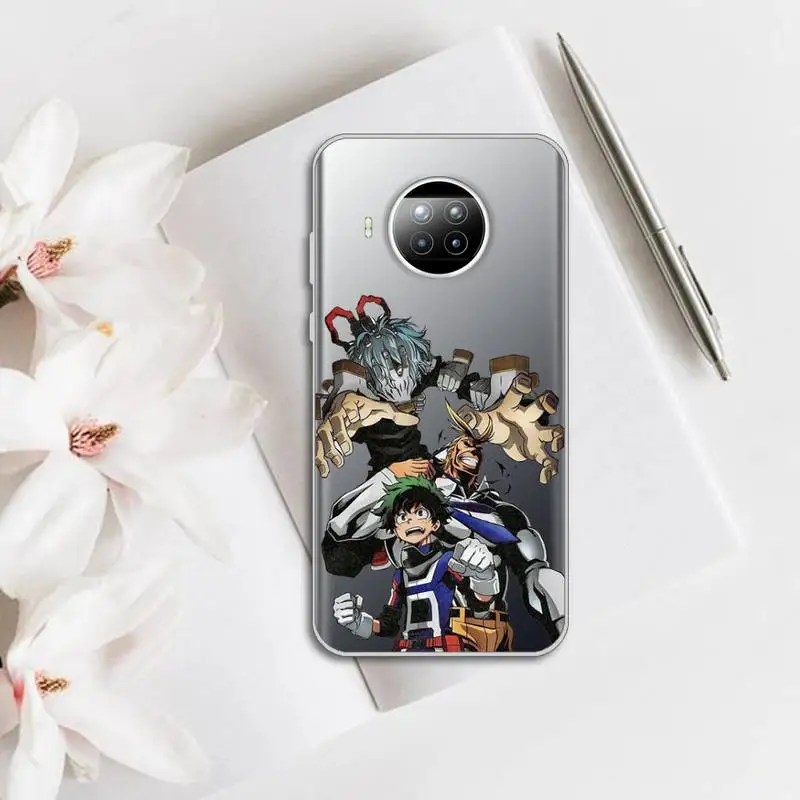 

anime cute Hero Academia Phone Case Transparent for Xiaomi mi note 10 8 9 t HUAWEI p30 40 11 Samsung S 8 9 10 20 pro lite