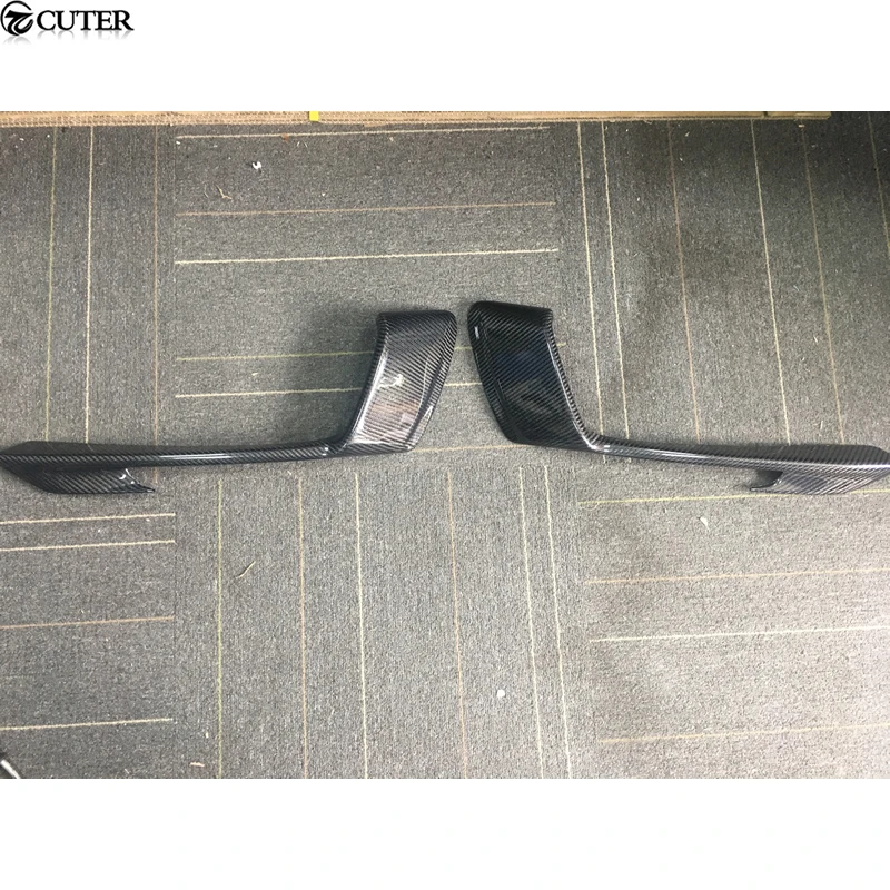 718 углеродное волокно передний бампер противотуманные фары крышка