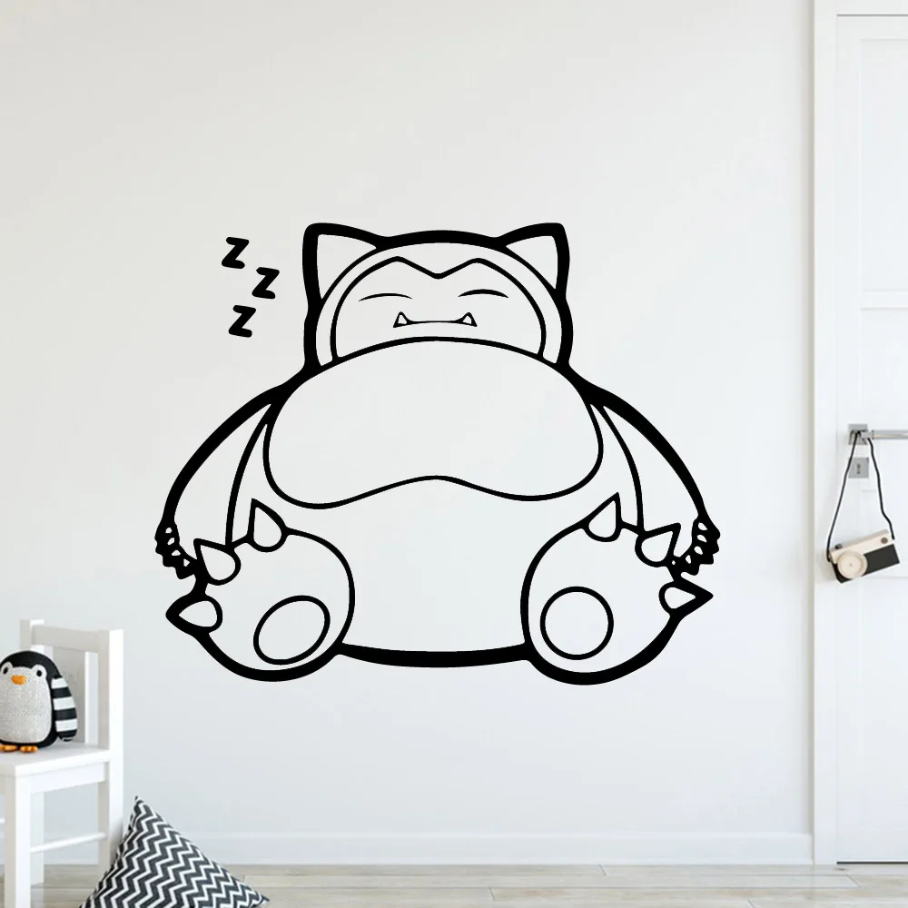 Настенные художественные наклейки в американском стиле с изображением спящего