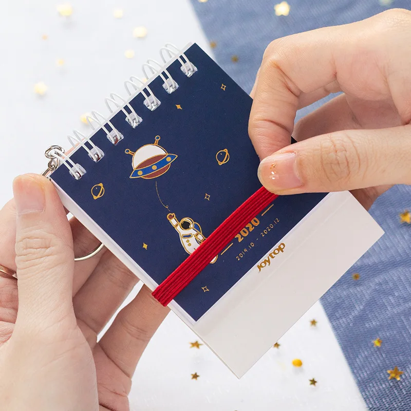 Настольный мини календарь 2020 креативный брелок ремешок для блокнота офисное