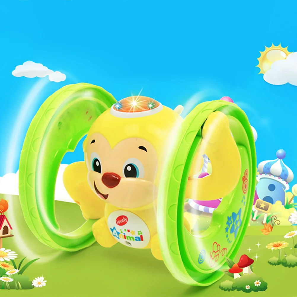 Милая обезьяна животное заводная игрушка бегущая детская мультяшная светильник