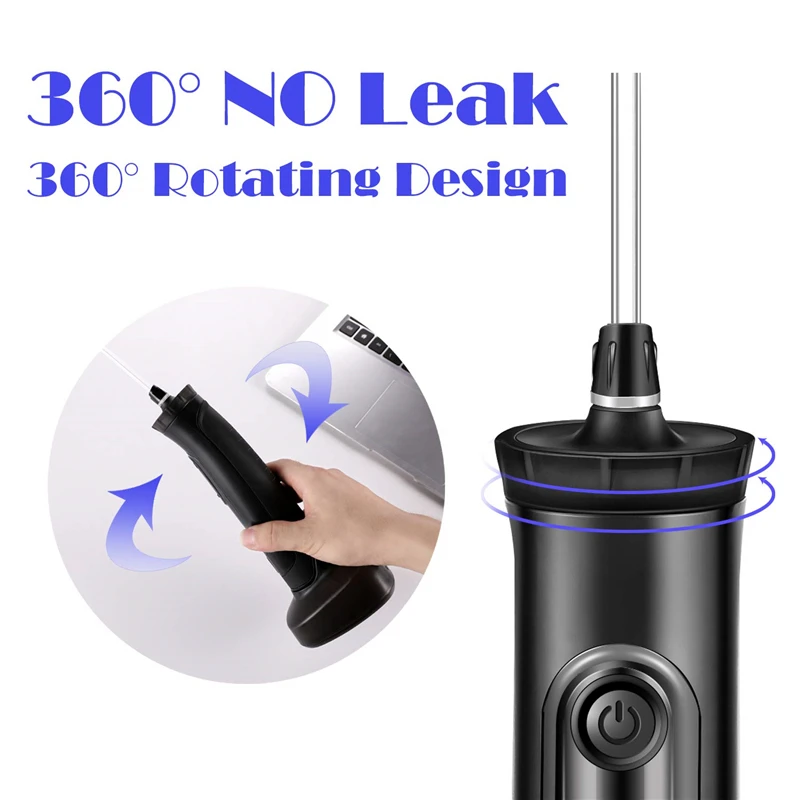 360°Oral ирригатор беспроводной воды Flosser USB Перезаряжаемый с защитой от утечки стоматологический IPX7 водонепроницаемый зуб очиститель поплавки