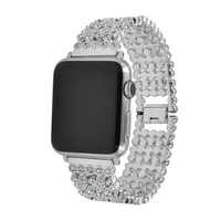 for apple watch band series 6 5 4 3 2 1 women lady diamond band strap for iwatch 6 44mm 40mm 42mm 38mm stainless steel bracelet
