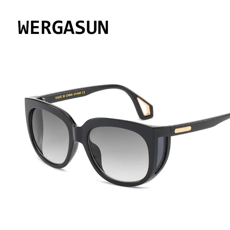 Солнцезащитные очки WERGASUN в стиле панк для мужчин и женщин классические брендовые