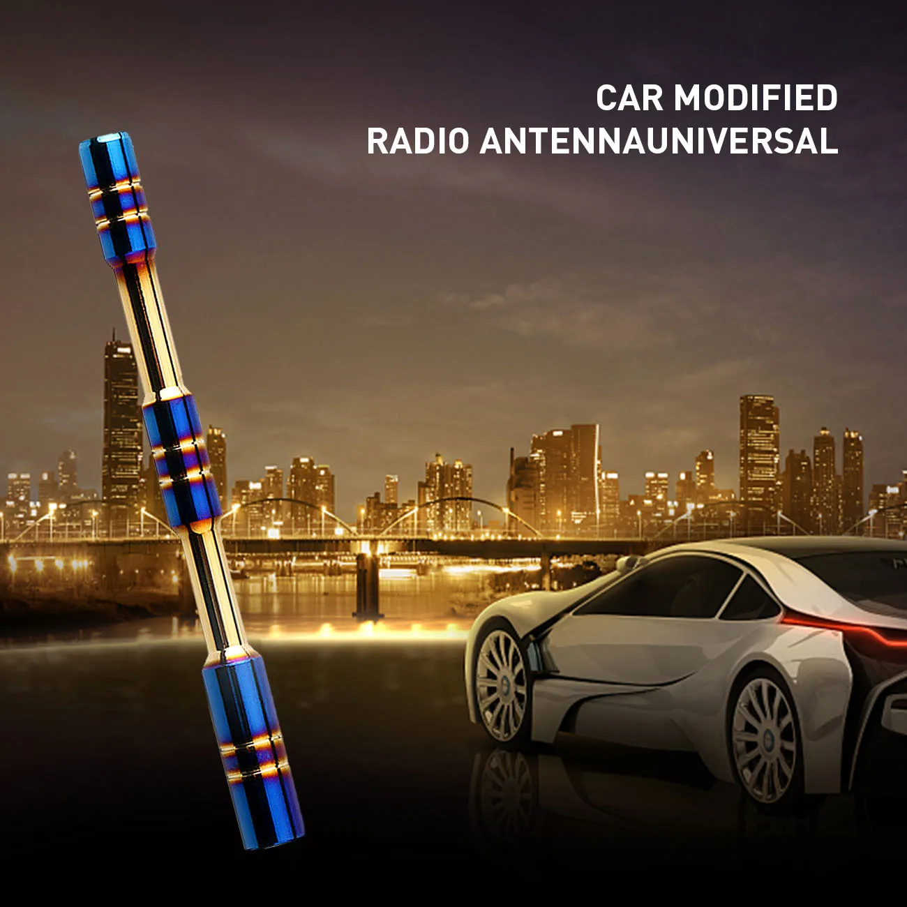 

Car Modified Antenna Aluminum Alloy Signal Receiving Antenna Automotive Universal Metal Radio Antenna Car Accessories