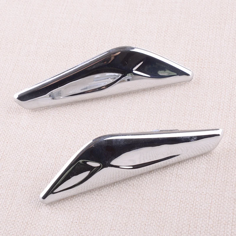 

1 Pair Car Chrome Fender Panel Side Marker Signal Light Finisher Trim Decor 51117338570 51117338569 Fit For BMW X3 X4 F25 F26