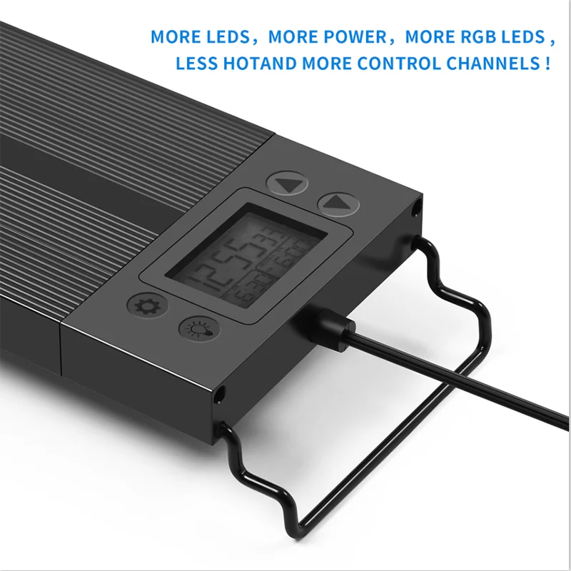 Luz LED impermeable para acuario, l&aacute;mpara subacu&aacute;tica de 48-54 pulgadas, iluminaci&oacute;n para decoraci&oacute;n de acuarios, luces plantadas, enchufe europeo de 120CM-2