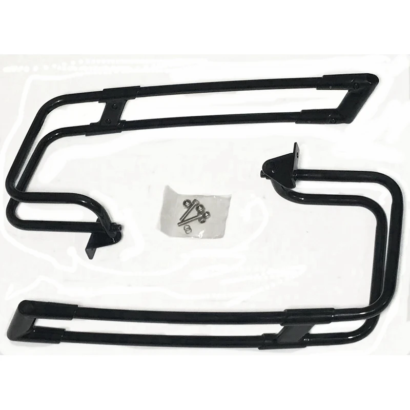 

Motorcycle Saddlebag Guard Rail Mount Bracket For Harley Touring Road King Davidson Electra Glide