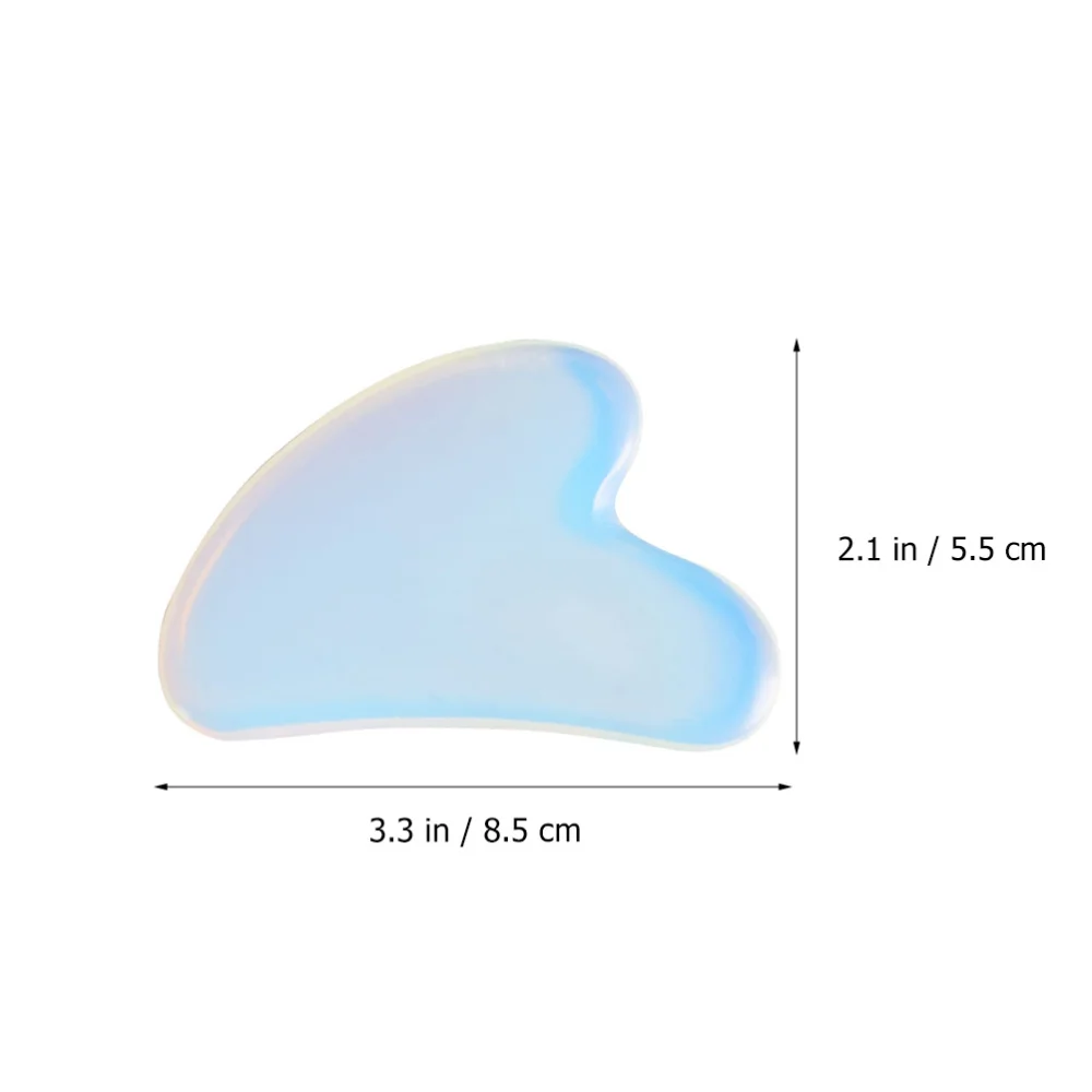 

1Pc Face Guasha Scraper Board Face Beauty Care Scraping Plate (Sky-blue)