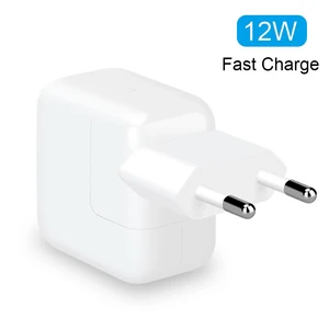 12w usb 2 4a fast charging power adapter phone travel charger for iphone 12 pro 11 xs max x 7 6s 8 plus ipad mini air original free global shipping