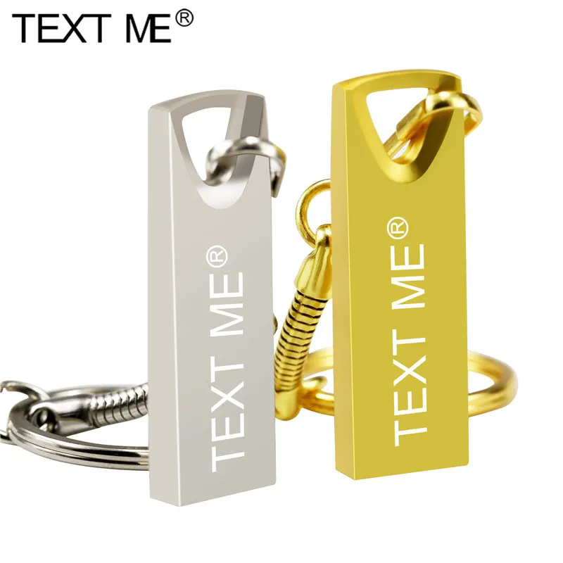 

TEXT ME 100% real capacity metal model usb2.0 32GB pen drive USB 4GB 8GB 16GB Flash Drive 64GB creative Pendrive