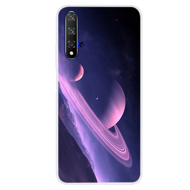 Slim Silicone Phone Cases For Huawei Honor 20 Pro 6A 6C 8 9 Lite 10 View 30 Starry Print Soft Cover |