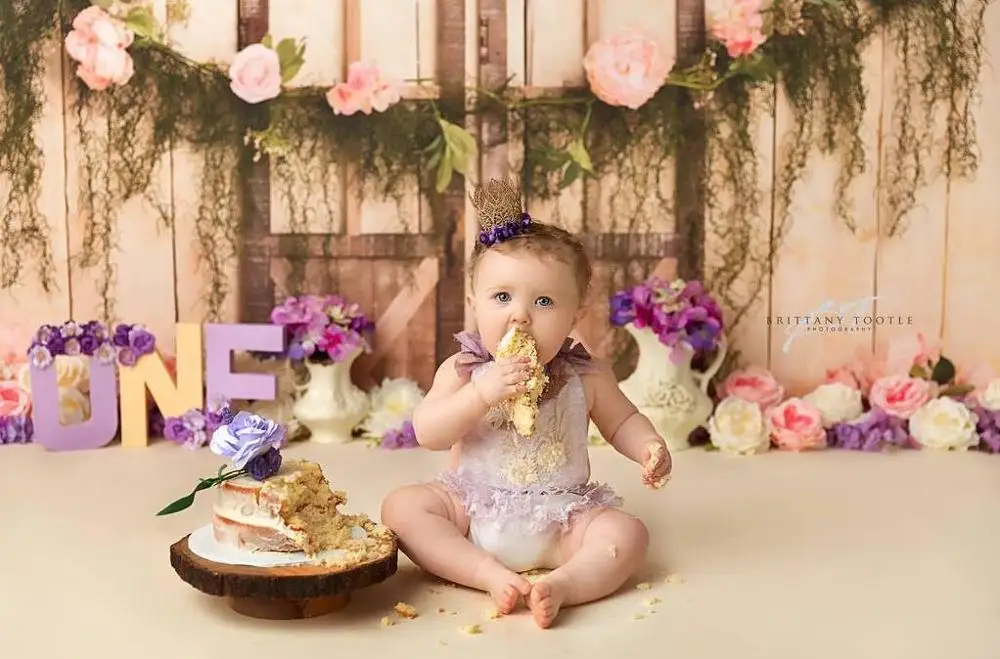 Для малышей с цветочным узором для фотосъемки изображением Фотофон съемки детей