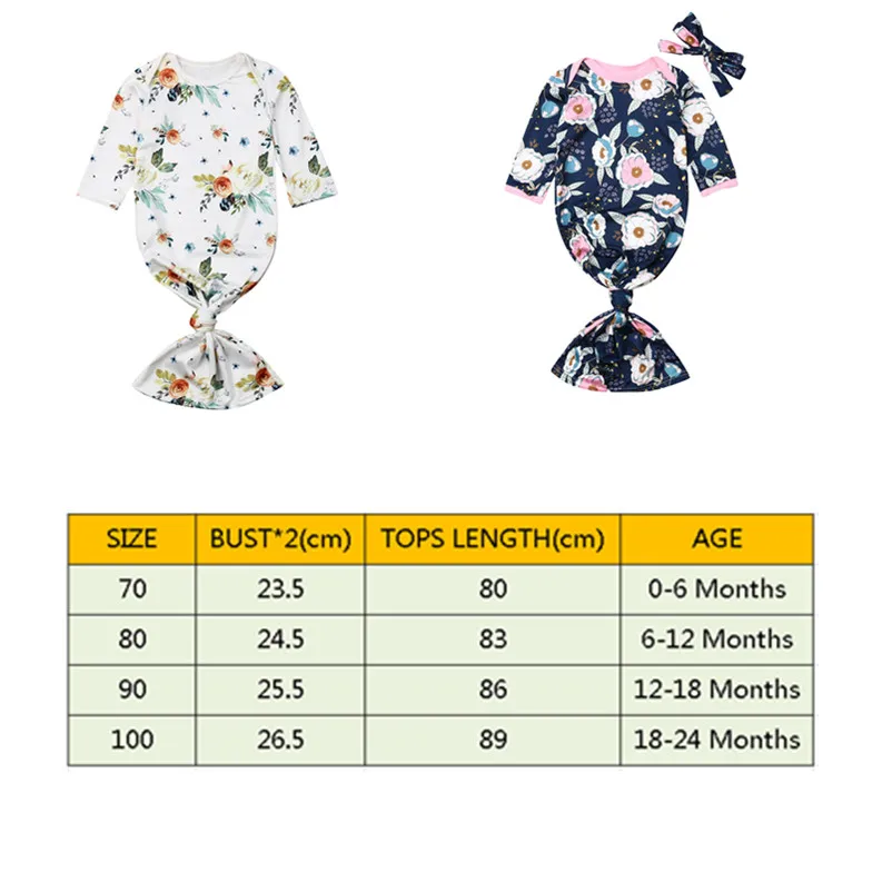 

Newborn Baby Girl Floral Swaddle Wrap Blanket Cute Girl Long Sleeve Sleeping Bag+Headband Flower Printed Sleeping Bags
