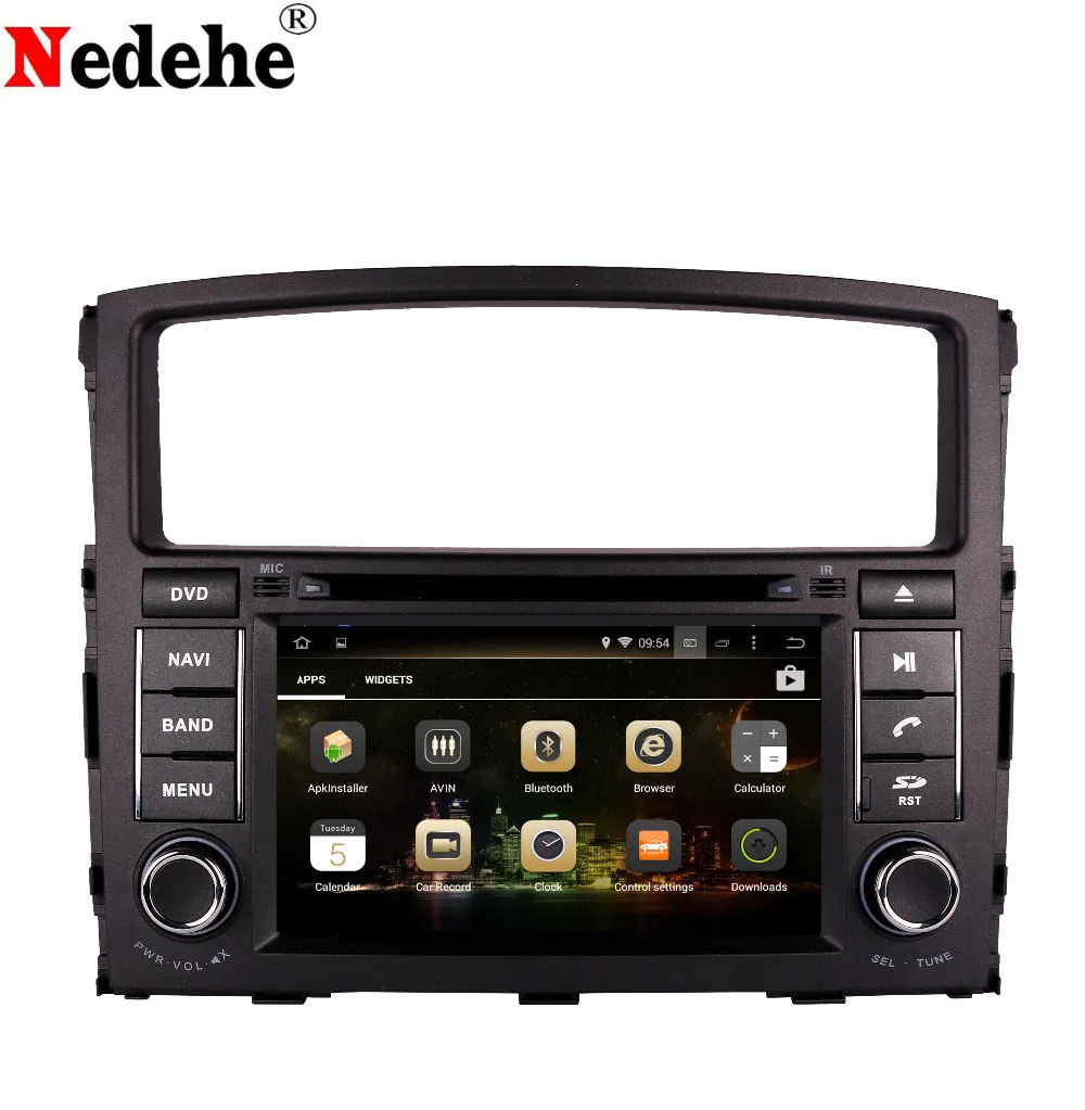 Nedehe Octa Core 4G + 32G Android 8 0 автомобильный dvd gps навигатор для Mitsubishi Pajero Радио стерео