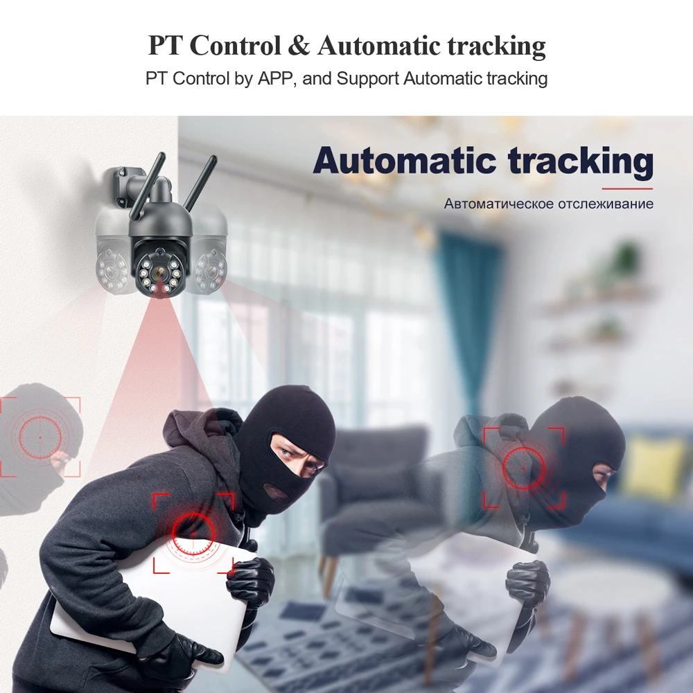 Techage 3MP Wifi IP Камера внешняя беспроводная фотокамера обнаруженная человеком