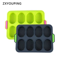 french 8 cavity silicone cake mold diy 3d bread decorating moulds bread biscuit molds baking pan for cake bakeware