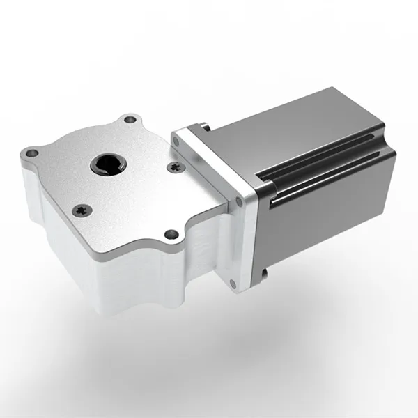 

Hot sale nema 23 geared worm double hole gearbox stepper motor