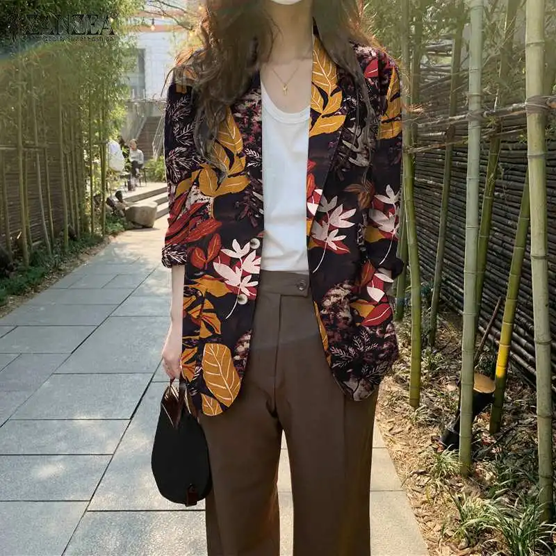 

Стильная женская осенняя рабочая одежда, элегантная повседневная женская рубашка в стиле ретро, Кардиган с длинным рукавом ZANZEA 2021