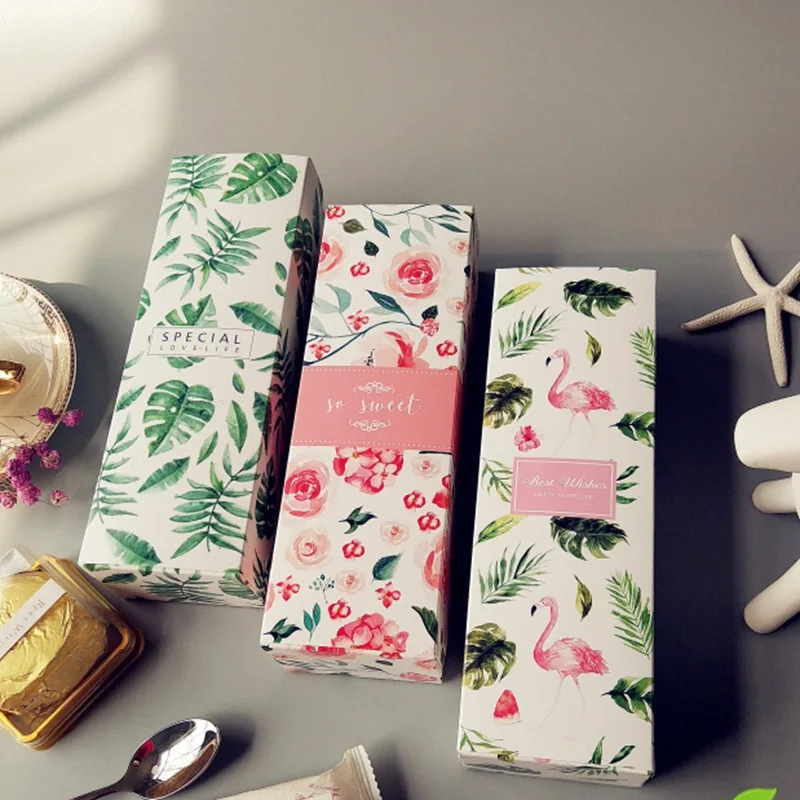 20 шт. 21 7*7*5 см Цветочная длинная Подарочная коробка для шоколада упаковка