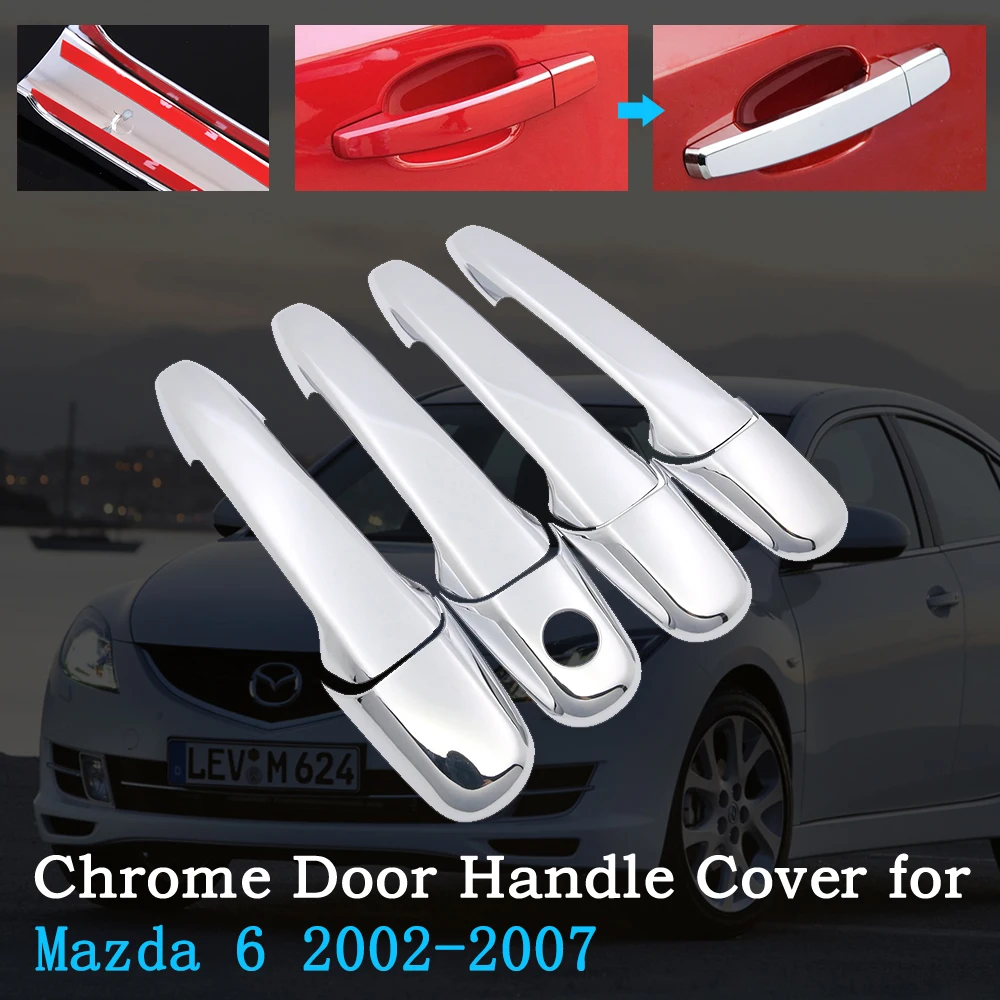 Хромированная Автомобильная дверная ручка для Mazda 6 мазда Atenza Wago 2002 ~ 2007 комплект