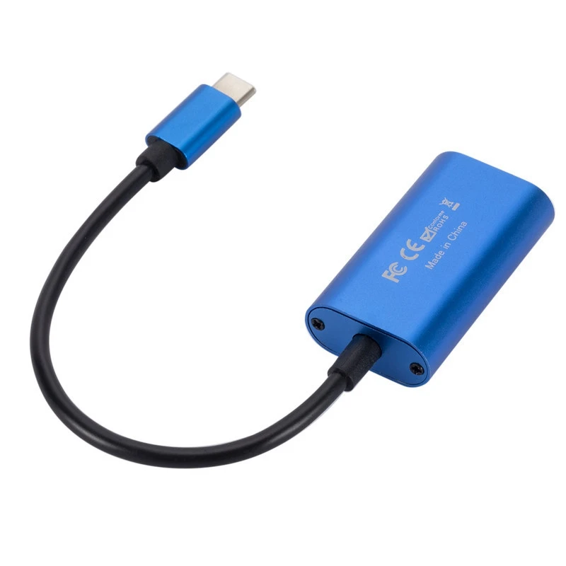 Карта видеозахвата Type-C HDMI-совместима с игрой Запись видео в реальном времени