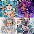 Алмазная 5D картина сделай сам с цветами, полнаякруглая вышивка, мозаика для украшения комнаты, подарок