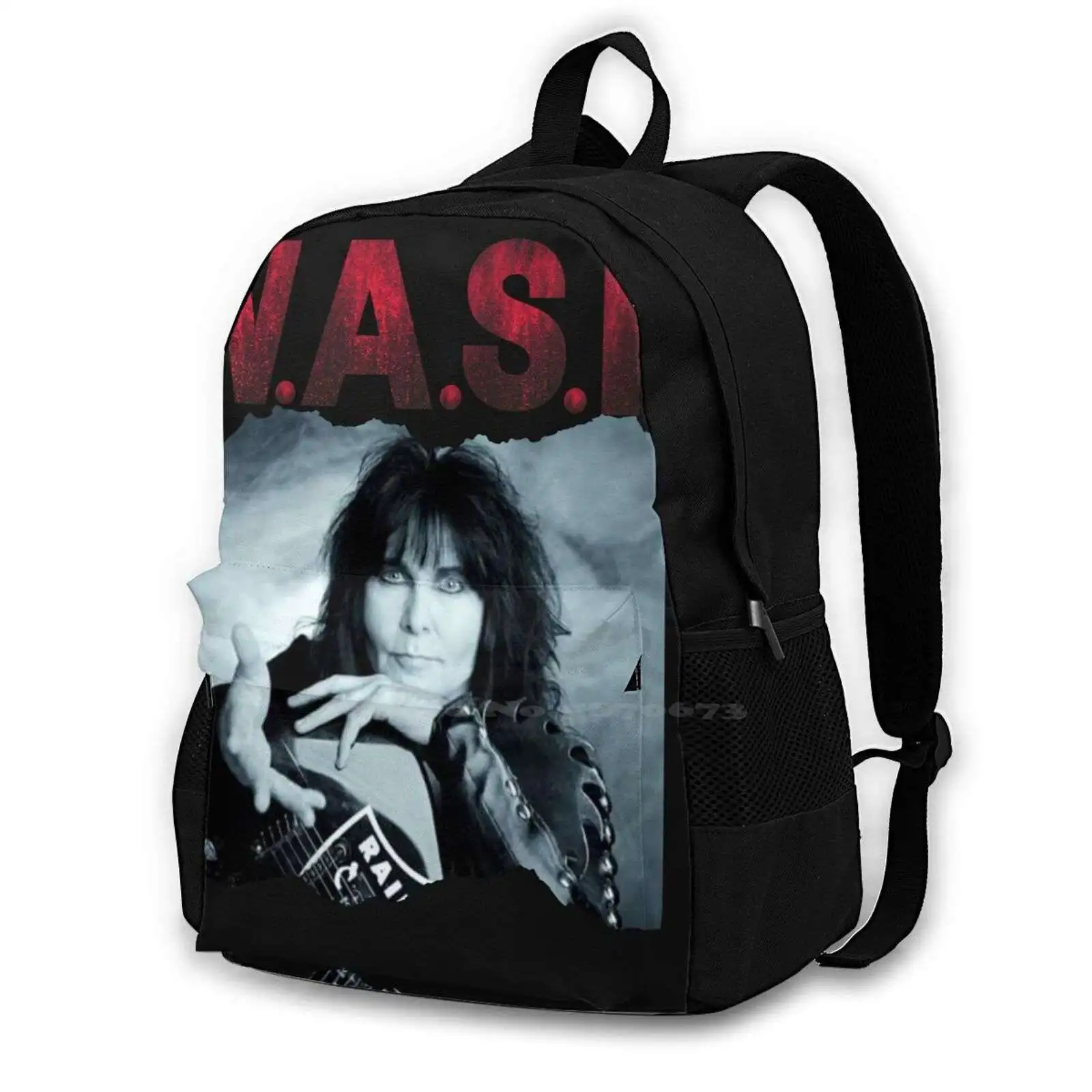Classic Art Blackie L- Retro Bag Backpack For Men Women Girls Teenage Black Blackie Blackie Lawless Wasp Wasp Band Band Metal