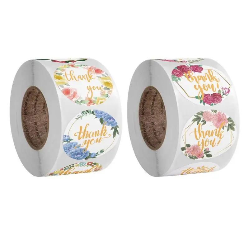 500 шт. 4 вида конструкций цветы спасибо наклейки свадебные сувениры вечерние