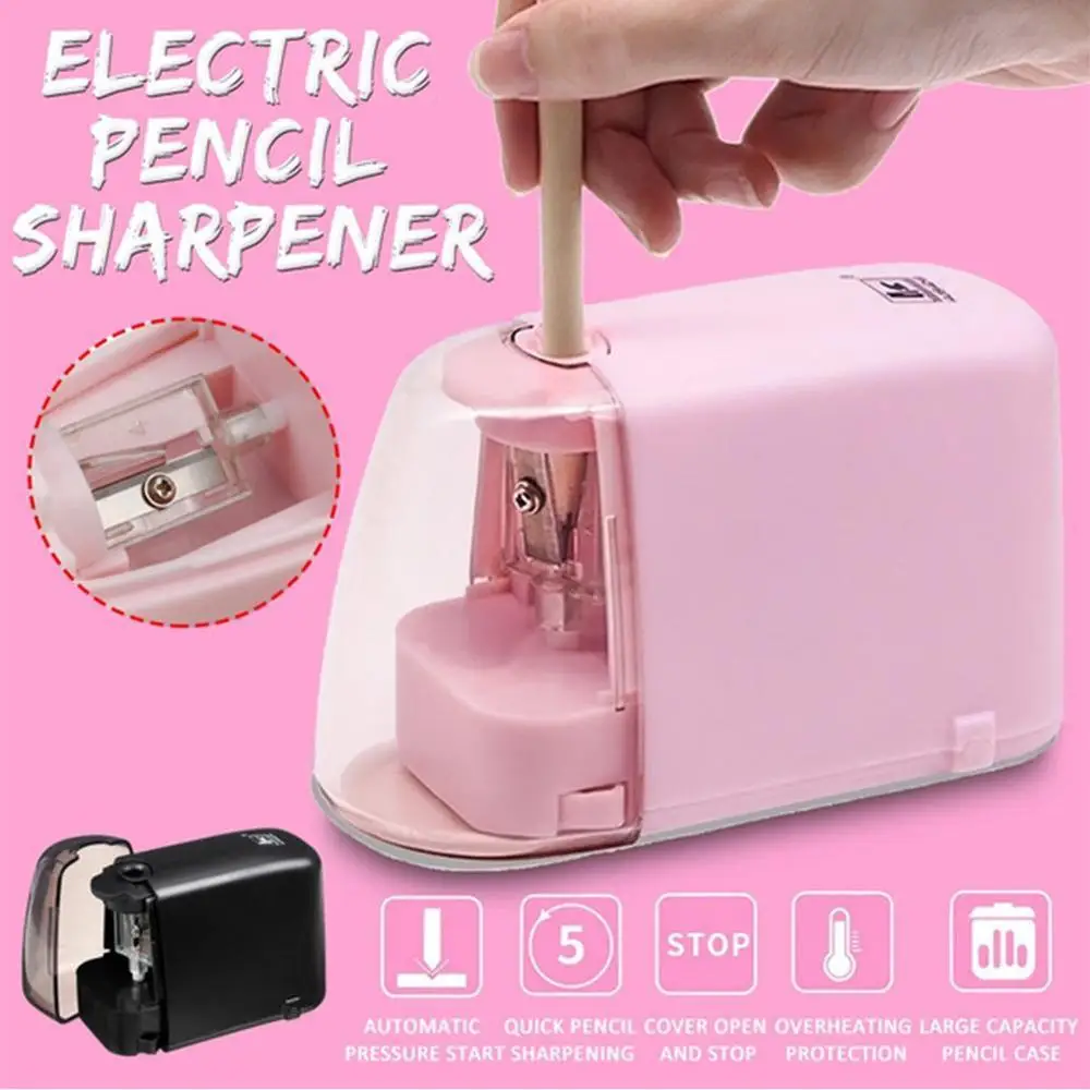 new automatic pencil sharpener electric switch pencil sharpener stationery home office school supplies electric auto pencil shar free global shipping