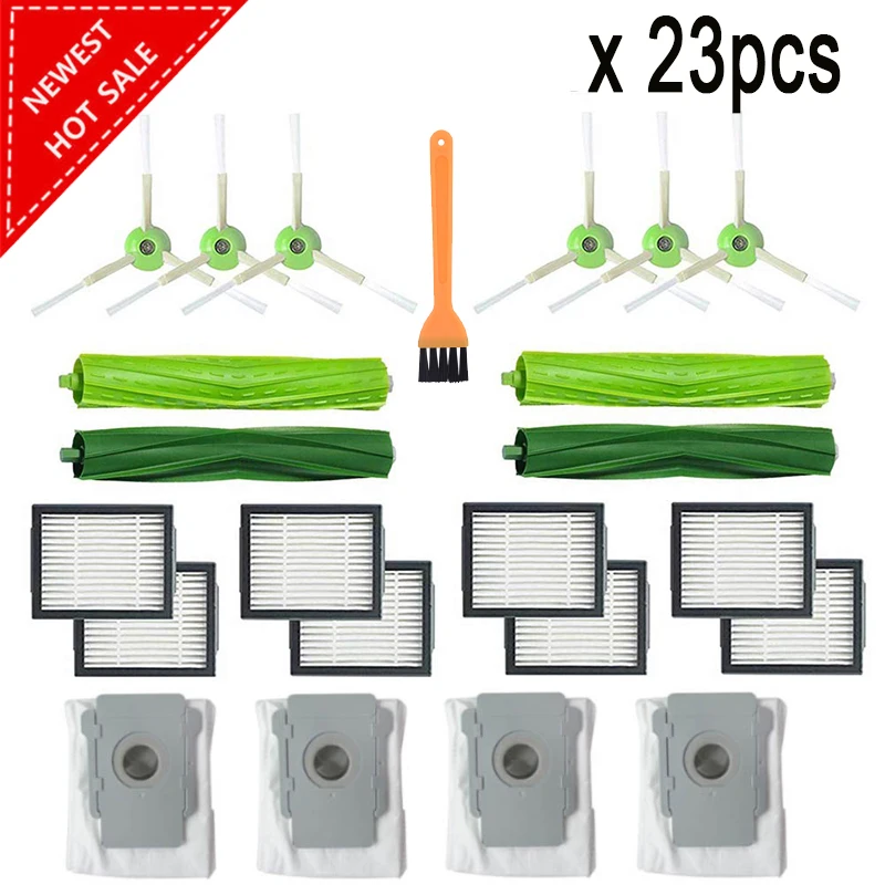 Мешок для сбора пыли каточная кисть Hepa фильтр боковая щетка подходит iRobot Roomba i7 E5 E6