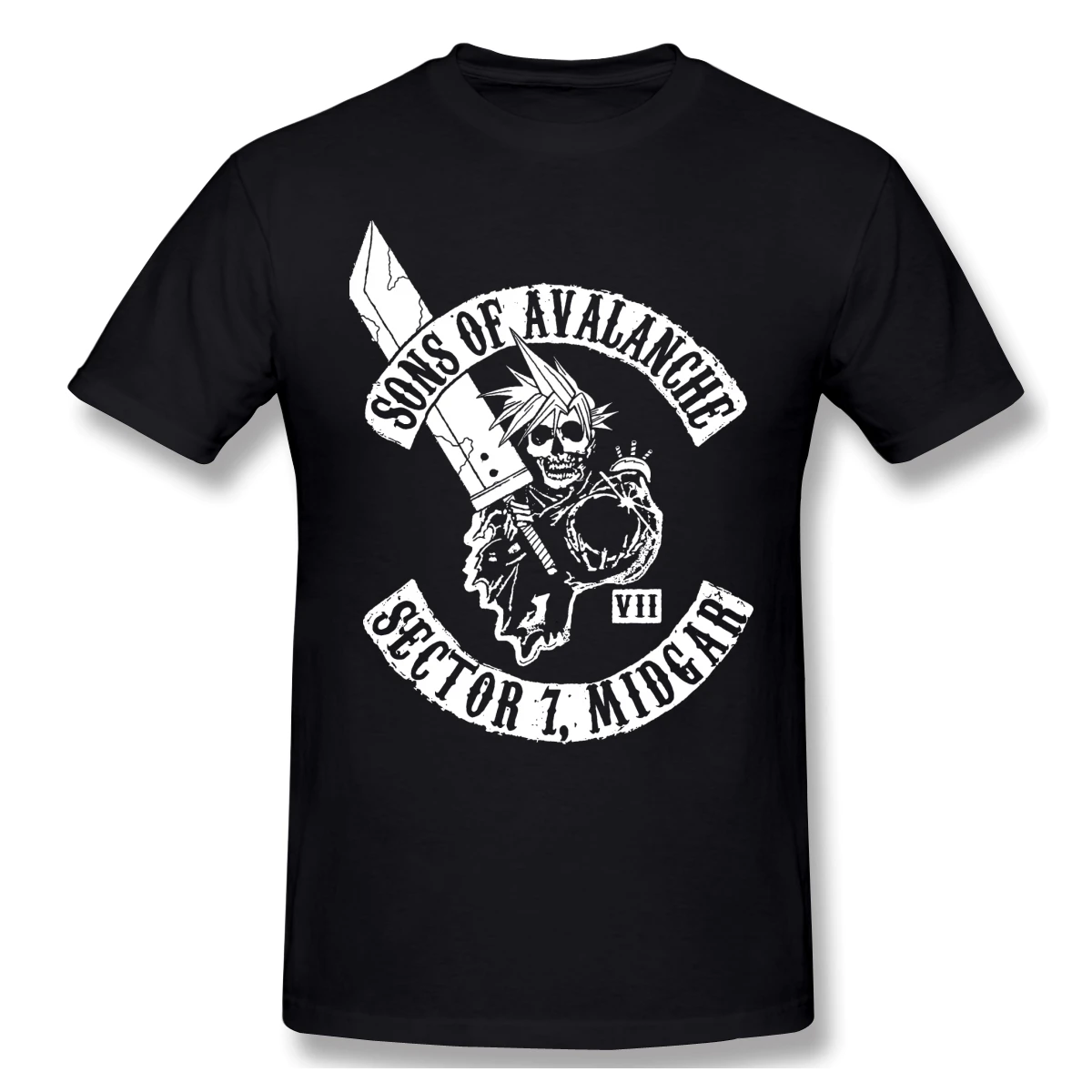 Final Fantasy Для мужчин 100% хлопковая Футболка Графический размера плюс Sons Of Лавина