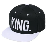 king queen letter embroidery baseball cap street men women lovers hiphop snapback hat sports cap adjustable hat gift for couple