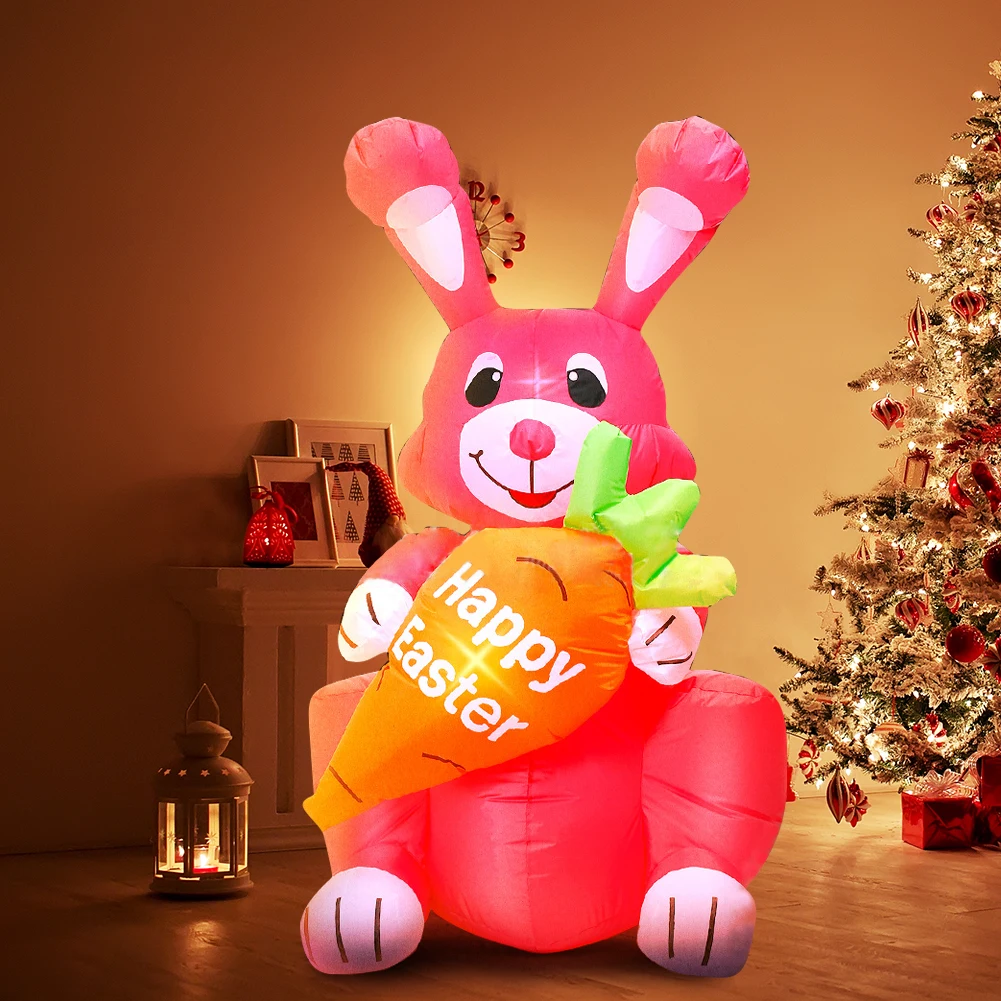 

Rabbit Inflatable Costume Easter Bunny Cosplay Fancy Mascot Halloween Toys for Kids Children Funny Toys Costume gonflable 2021