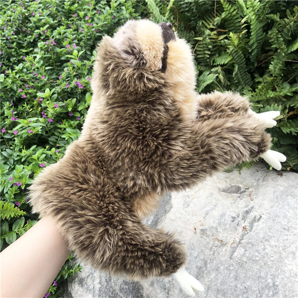 Животные Ручные куклы мягкие плюшевые Ленивец ручная кукла обучающие игрушки