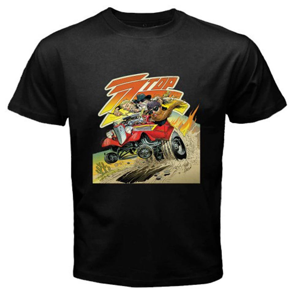 Фото Zz Top Poster Tour Rock Band Мужская Черная Футболка размер S M L XL 2XL 3XL цветная футболка| |