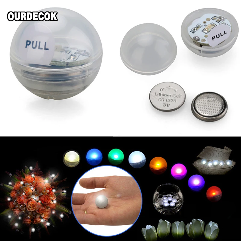 

60Pcs/lot Firefly LED Festival Party Lights Waterproof Pearl Lights Fairy Glowing Berries for Wedding Lighting Decoration Colors