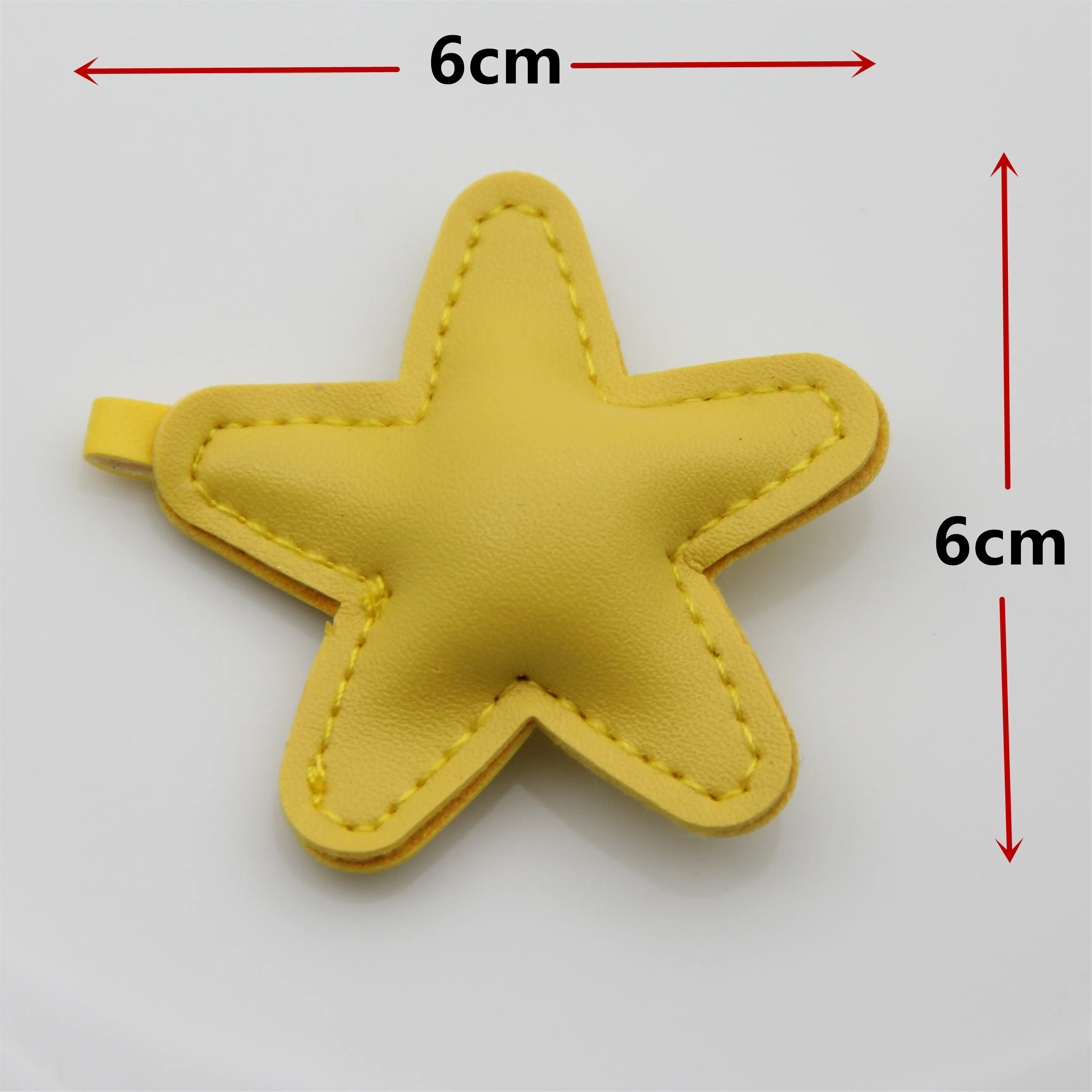 5 шт. цветные этикетки из искусственной кожи со звездами для шитье ручной работы