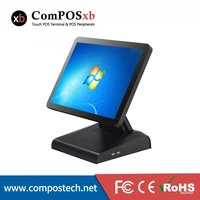cheap 15 inch all in one touch screen pos pc cash register terminal point of sale quad core fanless pos machine