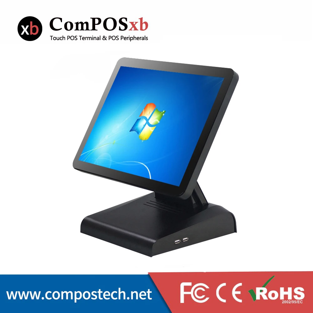 Недорогой 15-дюймовый все в одном сенсорный экран Pos Pc кассовый аппарат терминал