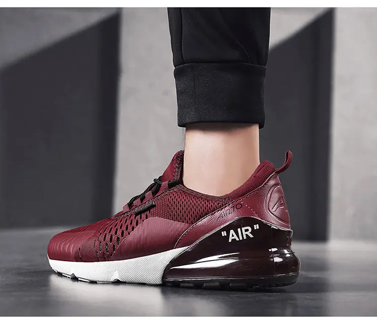 Кроссовки мужские Flyknit кроссовки Мужские дышащие 270 воздушные подушки спортивная обувь Нескользящая Мужская Спортивная обувь мужские chaussure homme