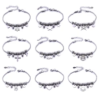 dropshipping stainless steel bracelets for women tree heart stars accessories charm bracelet wholesale fashion bracelet jewelry